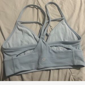 Lululemon Blue Womens Energy Strappy Criss Cross Sports Bra Size small